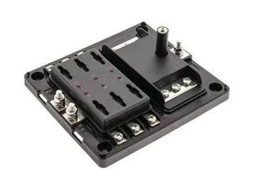 6 Way Fuse Box Ats Standard - Blade Fuse Bus Bar & Led Fault - Brixton 4x4 - Buy Online Now!